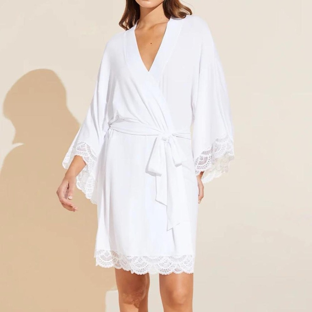 Eberjey Mariana TENCEL™ Modal Robe White robe